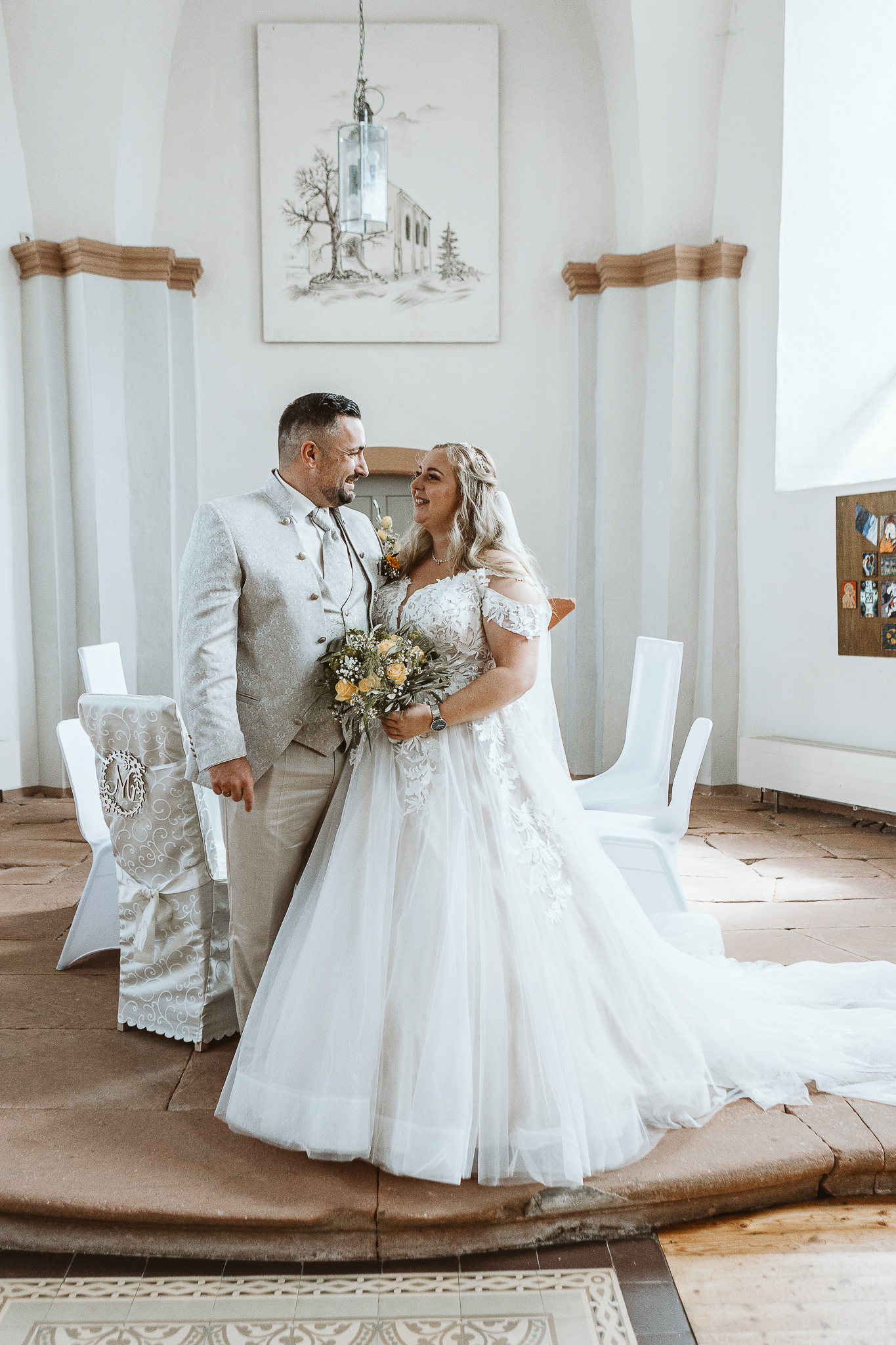 Hochzeit Rochus Kapelle - Brautpaar